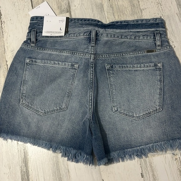 KanCan High Waist Denim Shorts - Blue - Picture 5 of 12